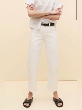 AYR Women’s Cream White Relaxed The Knockout Jean Size 25